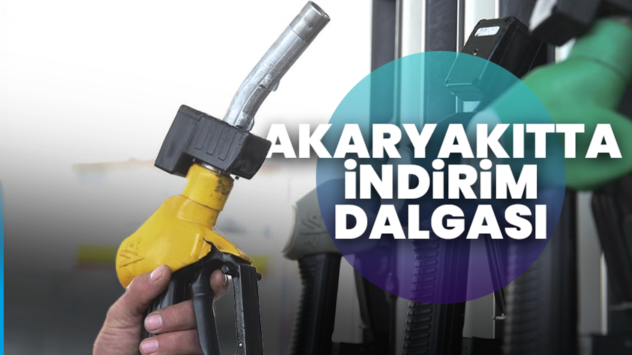 Akaryakıtta indirim dalgası
