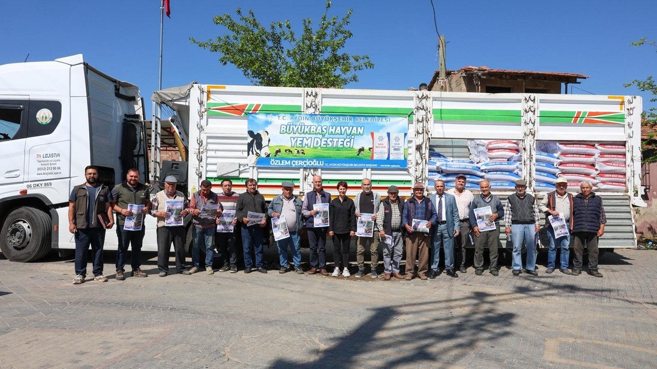 Başkan Çerçioğlu'ndan küçük üreticilere yem desteği
