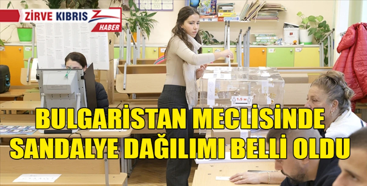 Bulgaristan meclisinde sandalye dağılımı belli oldu