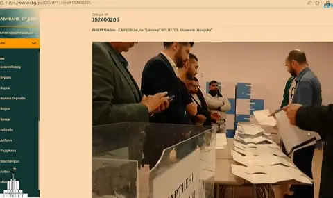 Видеонаблюдението при преброяването на бюлетините е включено в изборните секции