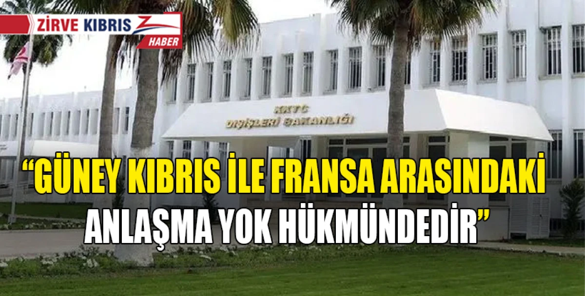 Dışişleri Bakanlığı: Bu ve benzeri girişimler Rum tarafının uzlaşmaz tutumunu gözler önüne seriyor