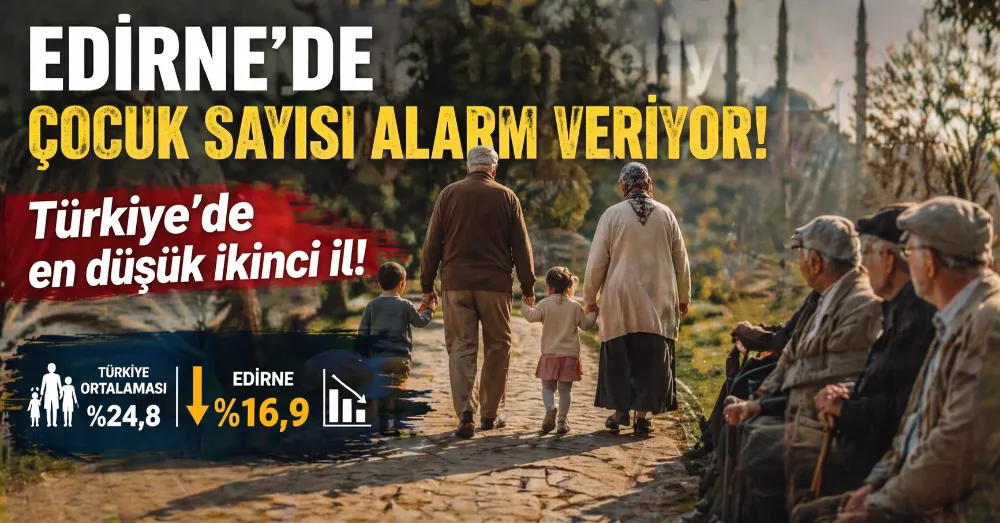 EDİRNE, ÇOCUK SAYISI TÜRKİYE’DE EN DÜŞÜK İKİNCİ İL!