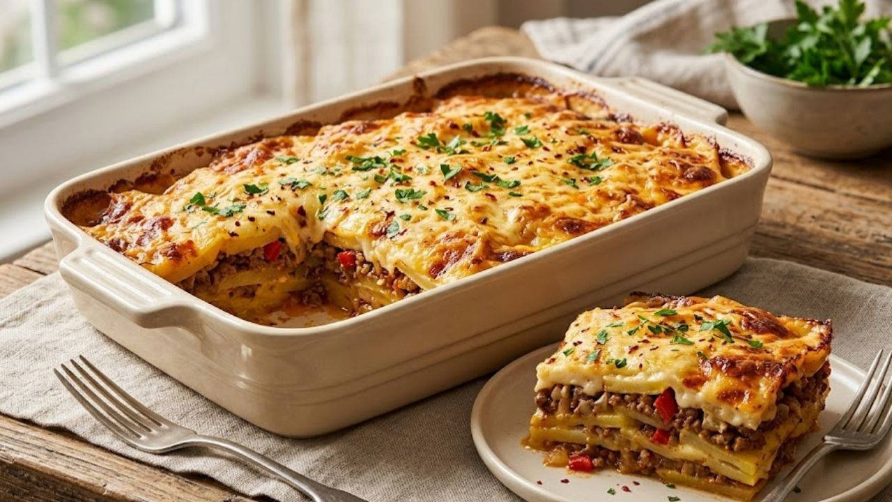Kat kat lezzetin en güzel hali: Kıymalı patates graten tarifi