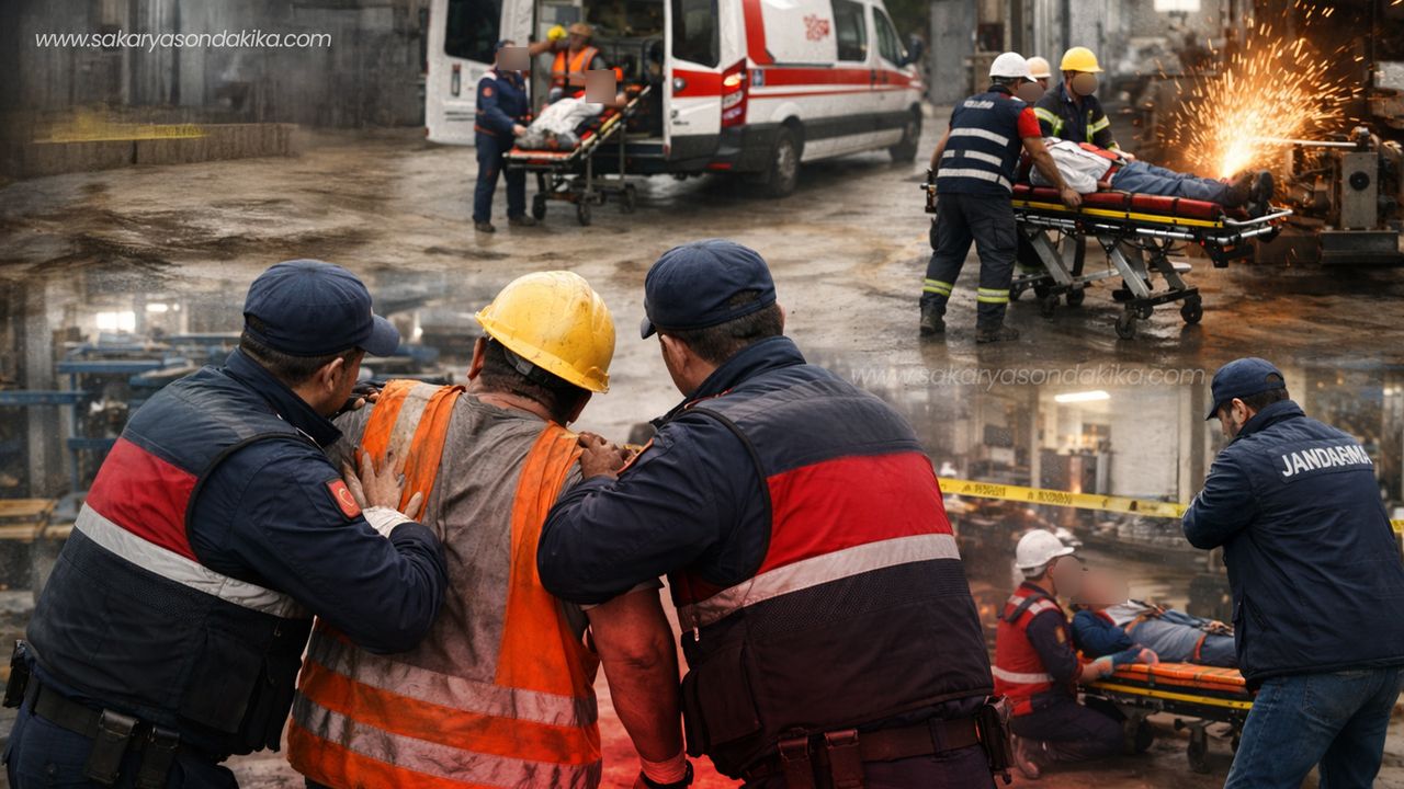 Sakarya'da 4 işçi yaralandı