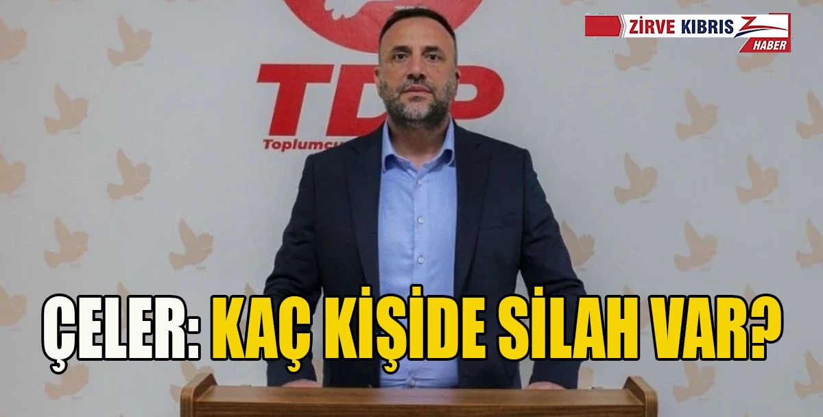 TDP Genel Başkanı Çeler Bakanlar Kurulu'nun Silah Ruhsatı Kararlarını Açıklamasını İstedi
