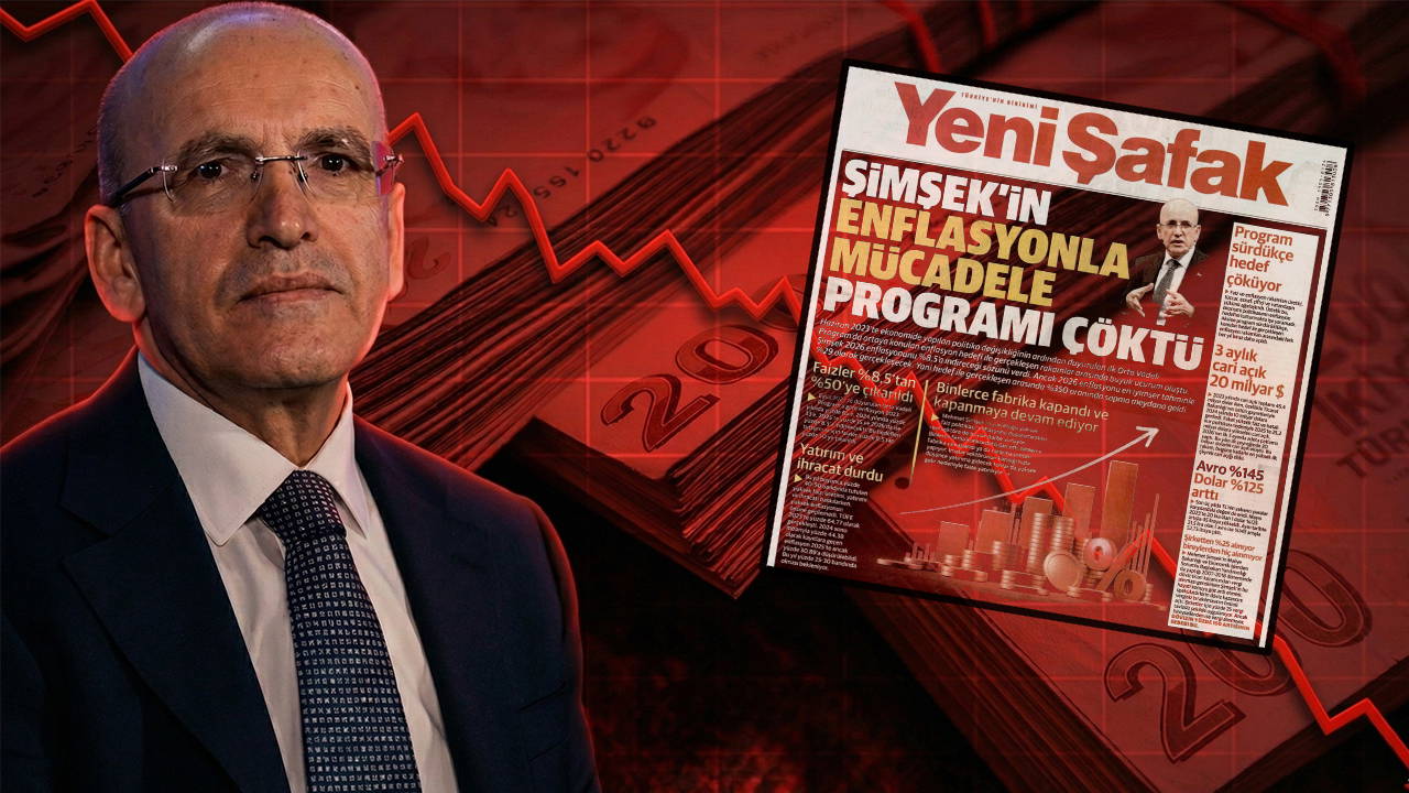 Yeni Şafak'tan 'Şimşek'in programı çöktü' salvosu: Erdoğan'a tek kelime yok