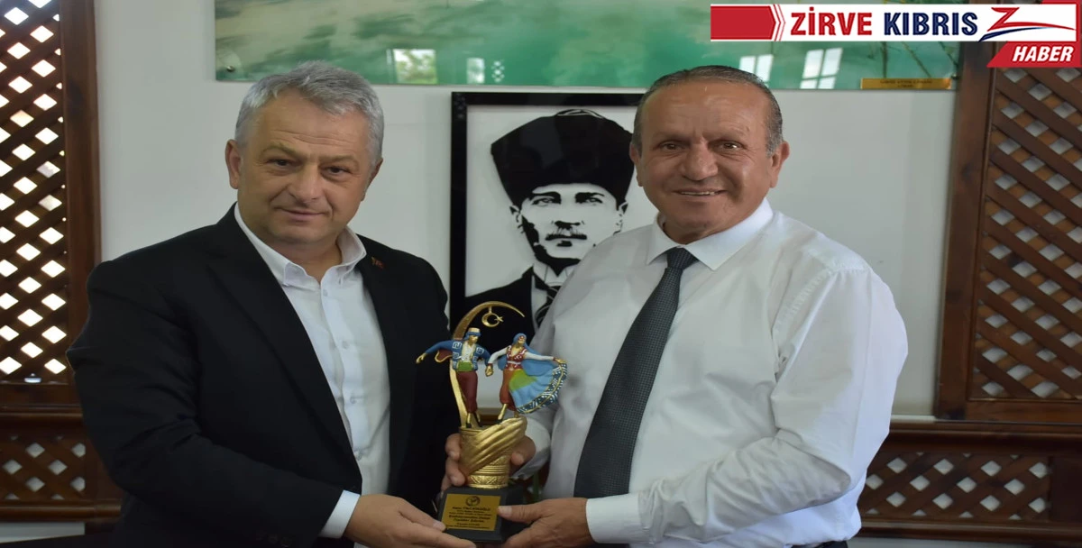 Ataoğlu Türkiye Halk Oyunları Federasyonu Başkanı Güler'i kabul etti