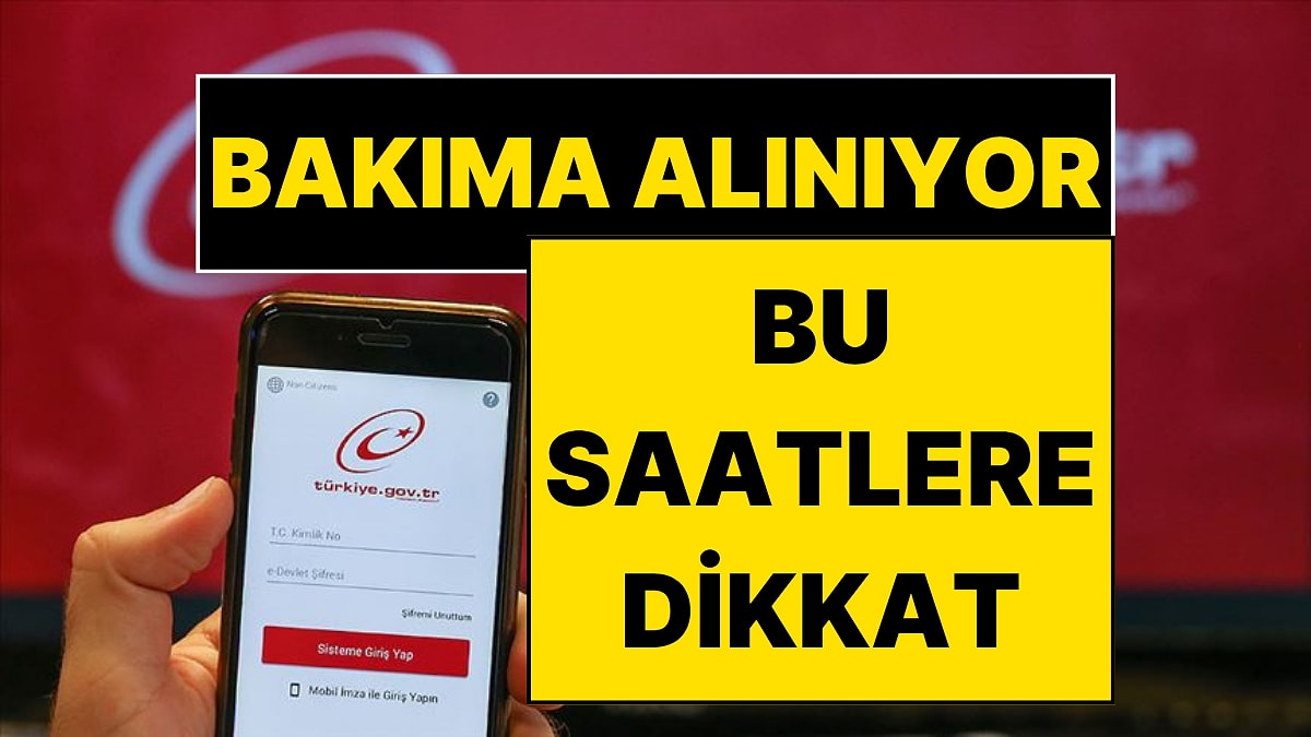 e-Devlet'ten 85 Milyona Kritik Uyarı: Bu Gece O Saatlere Dikkat!