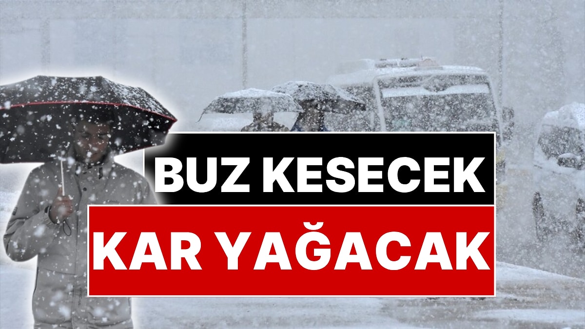 İçişleri Bakanlığı Açıkladı: 7 Şehirde Kar Yağışı Bekleniyor