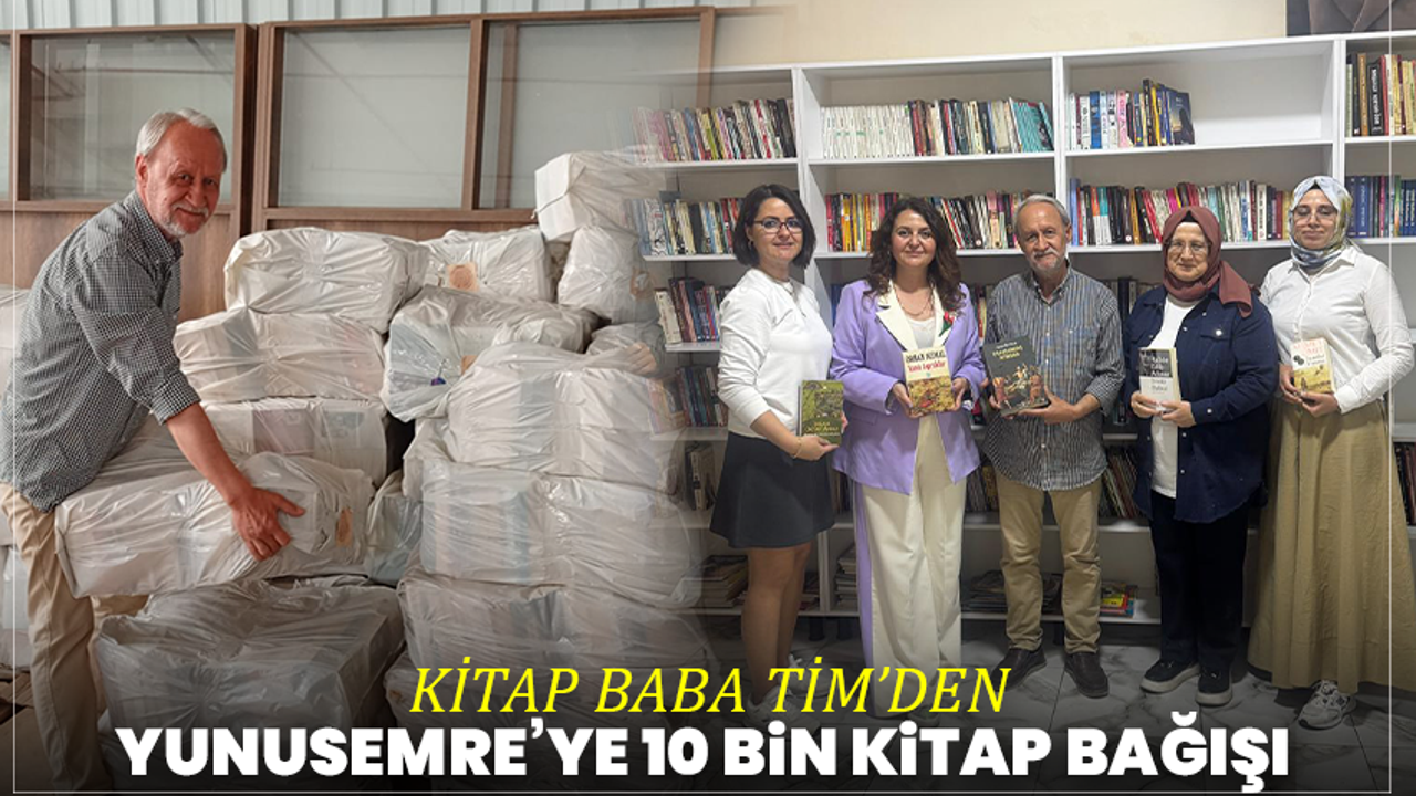 Kitap Baba Tim’den Yunusemre’ye 10 Bin Kitap Bağışı