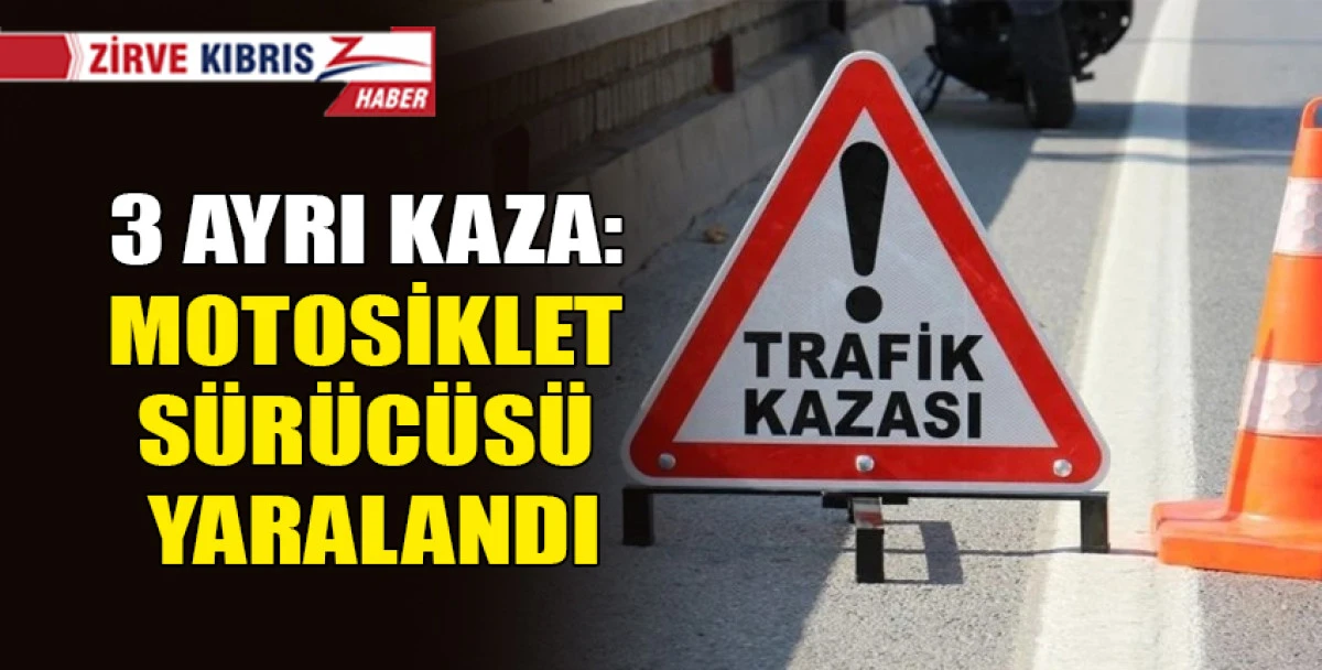 Lefkoşa, Gazimağusa ve İskele’de üç ayrı trafik kazası