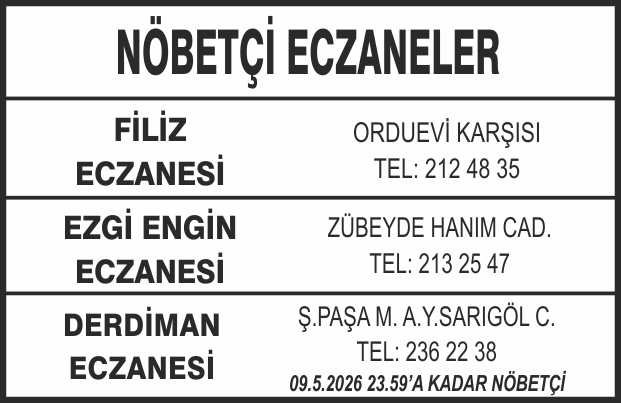 Nöbetçi Eczaneler