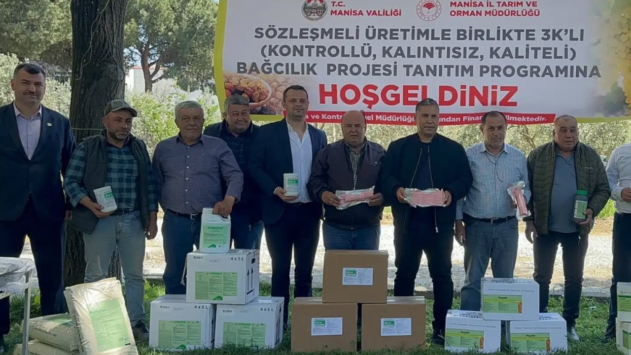 Saruhanlı’da 3K’lı bağcılık projesi başladı