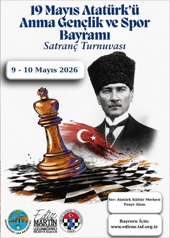Satranç tutkunları Uzunköprü’de buluşacak