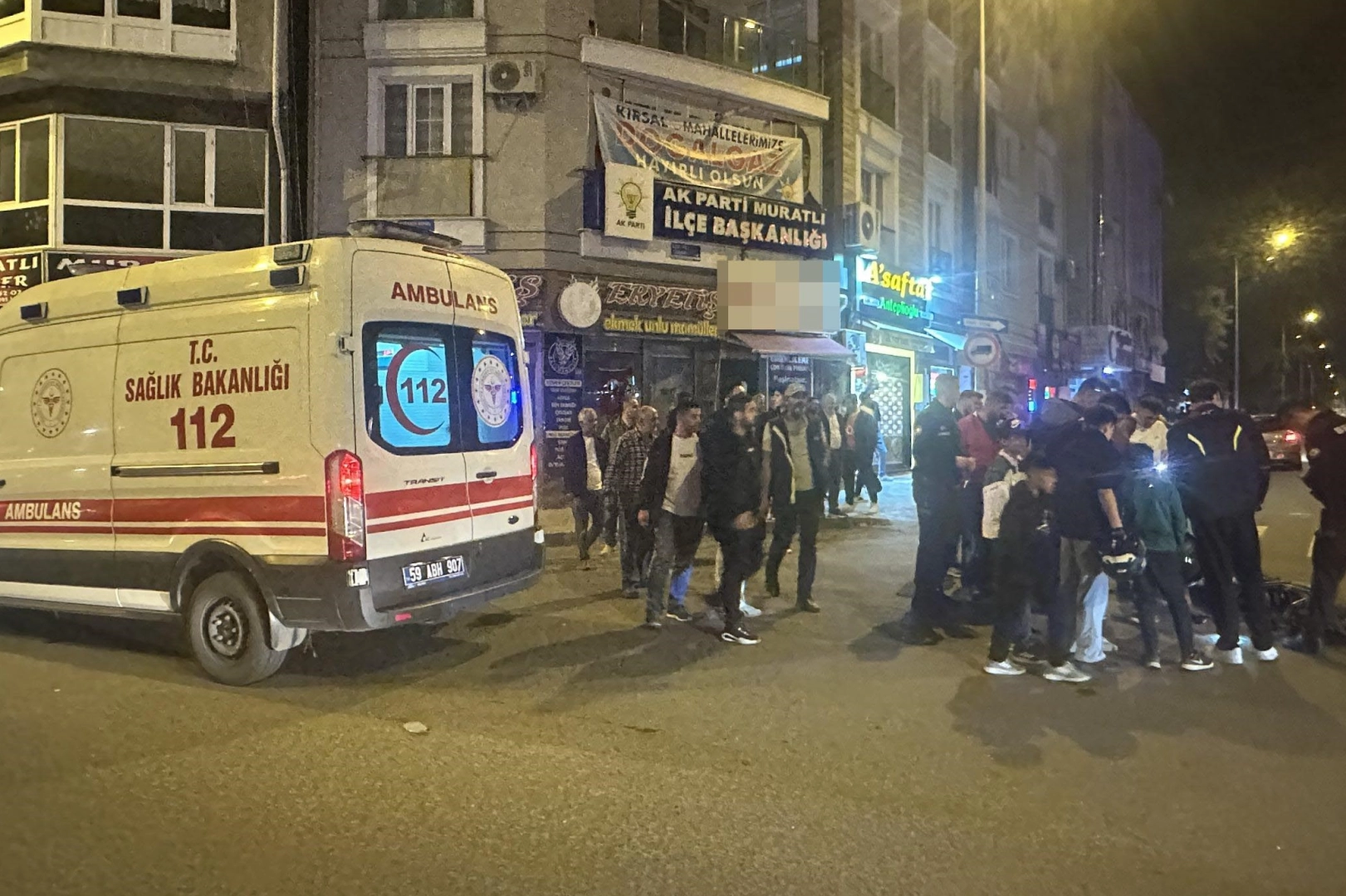 Tekirdağ Muratlı’da otomobil motosikletle çarpıştı: 1 yaralı
