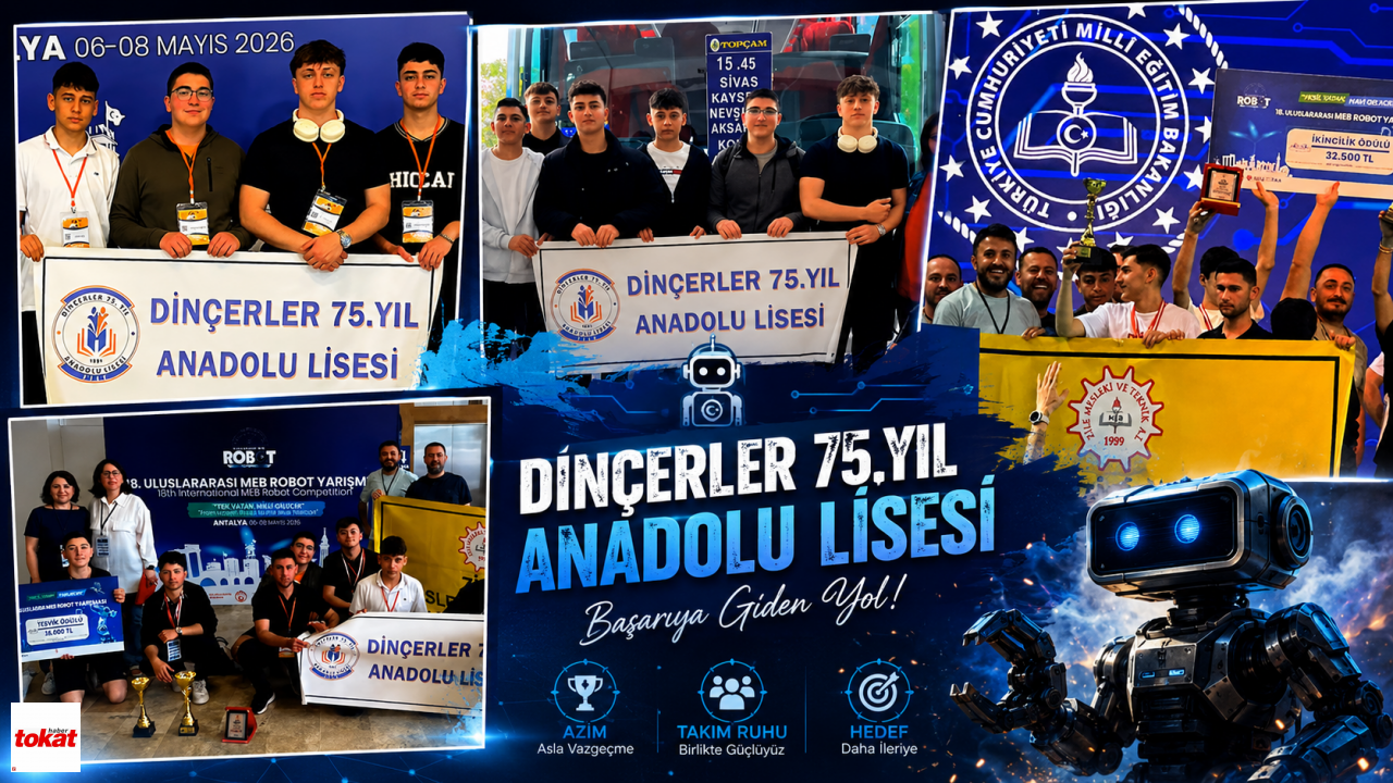 Tokat’ın Robotik Gururu: Antalya’daki Dev Yarışmadan Derecelerle Döndüler