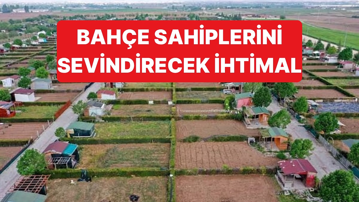 Yıkılması Gündemde Olan Hobi Bahçeleri İçin "Nefes Alan Vatandaşa Dokunulmayacak" Detayı