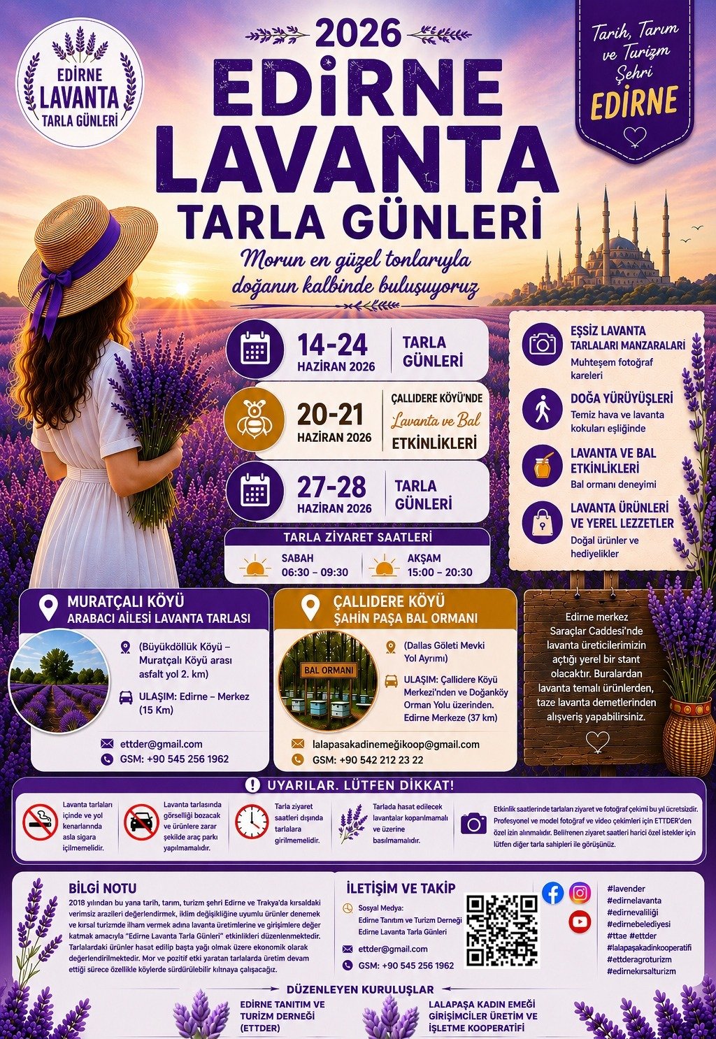 Çallıdere’de Lavanta ve Bal Festivali