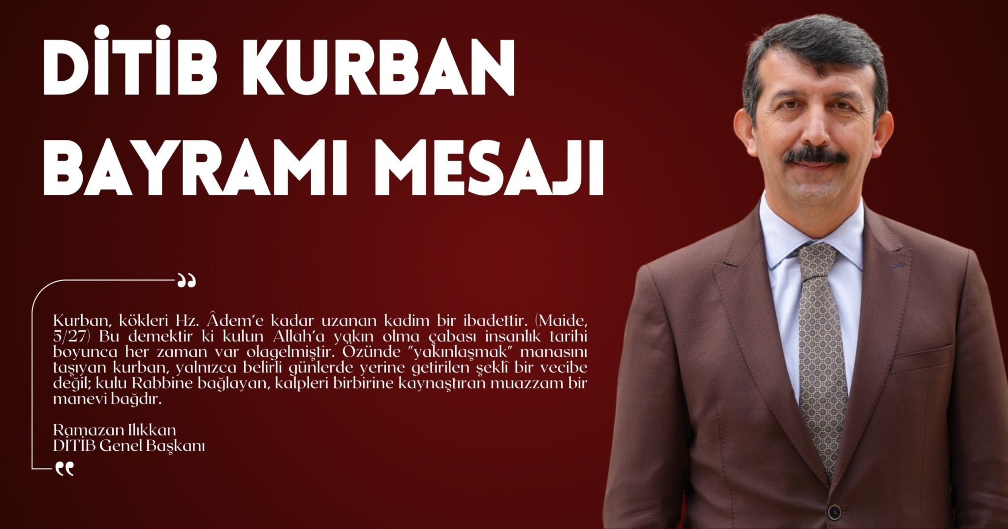DİTİB KURBAN BAYRAMI MESAJI