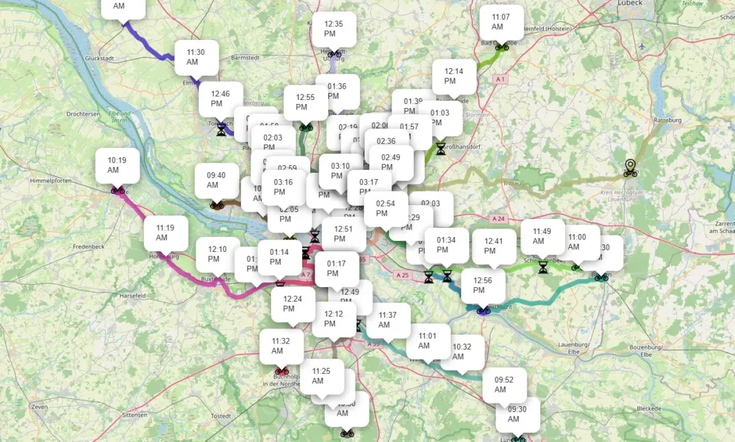 Hamburg’da dev bisiklet turu: Birçok yol ulaşıma kapatılacak