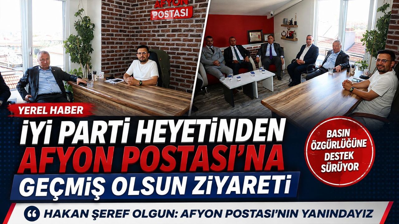 İYİ Parti heyetinden Afyon Postası’na geçmiş olsun ziyareti