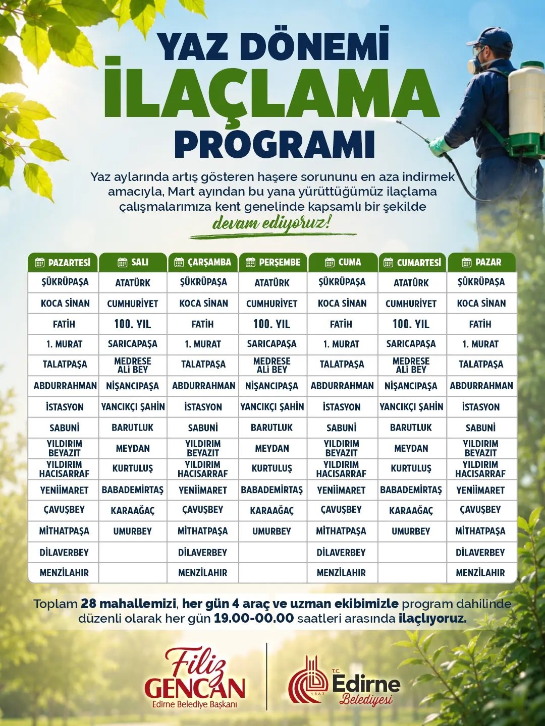 Sivrisinekle mücadele programı