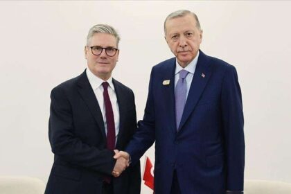 Cumhurbaşkanı Erdoğan, İngiltere Başbakanı Starmer ile  görüştü