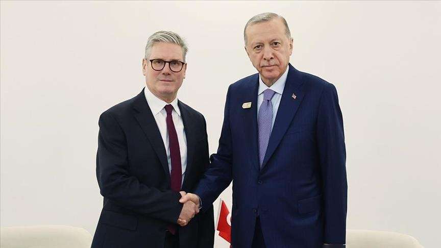 Cumhurbaşkanı Erdoğan, İngiltere Başbakanı Starmer ile  görüştü