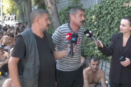 Madenciler serbest bırakıldıktan sonra Bakanlık önüne geldi: Eylem devam ediyor