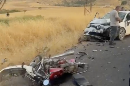 Mazıdağı'nda Motosiklet ile Otomobil Çarpıştı: 2 Ölü