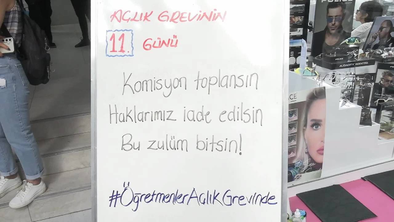 Öğretmenlerin açlık grevi 11’inci gününde: “Mücadelemiz devam ediyor”
