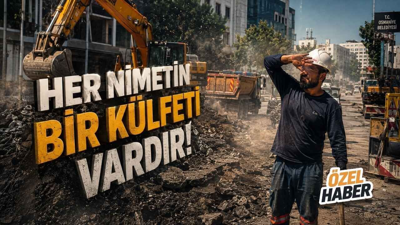 Osmaniye Şehir Merkezinde Kavurucu Sıcakta Yol Mesaisi Osmaniye Şehir Merkezinde Kavurucu Sıcakta Yol Mesaisi