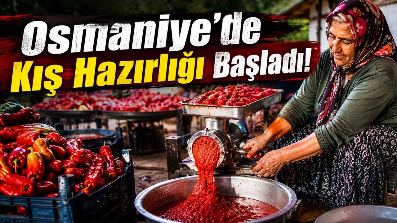 Osmaniye’de Salçalık Biber Mesaisi Başladı