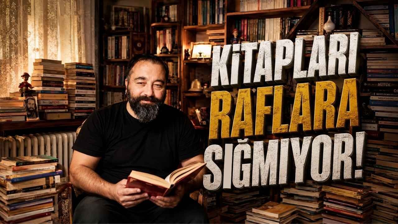 Osmaniyeli Gazetecinin Evi Adeta kütüphane Gibi