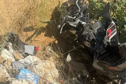 Şarampole devrilen motosikletin 18 yaşındaki sürücüsü öldü