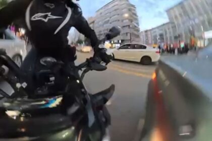 Sivas'ta Motosiklet Kazası Kamerada