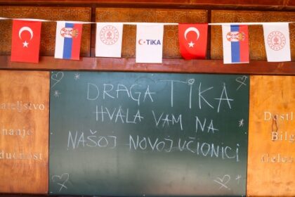 TİKA Başkanı Eren, Sırbistan'da açık hava sınıf açılışına katıldı