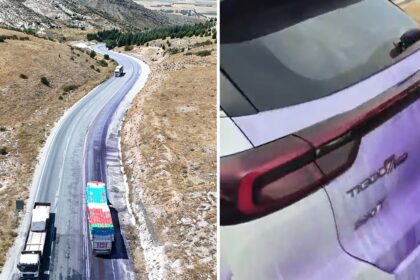 Yoldan geçen tüm araçlar mora boyanmıştı: 2 firmaya rekor ceza