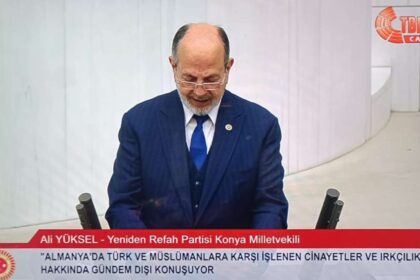 YRP Konya Milletvekili Yüksel Almanya’daki ırkçlığı gündeme getirdi